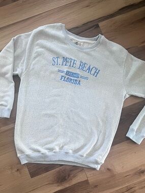 St. Pete Beach Florida Light Blue Crewneck Sweatshirt